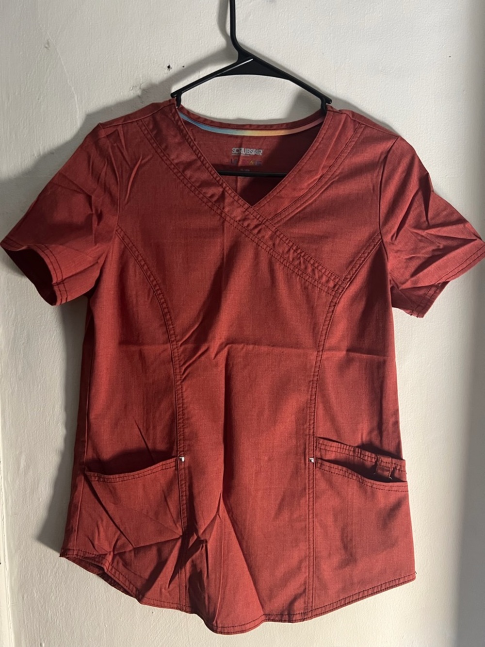 SCRUBSTAR Women’s Rust V-Neck Scrub Top